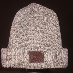 Love your melon black speckled cuffed beanie